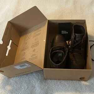 BULL BOXER Men's Dark Brown Leather upper Lace-Up Boots US 10 EU 43 Portugal